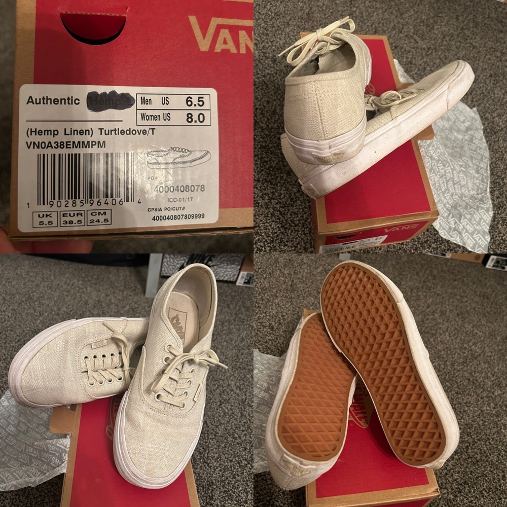 VANS Unisex Authentic Hemp Linen